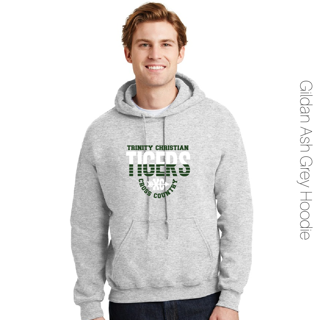 Ash grey gildan hoodie top